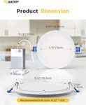 Ensenior 6I-5000K Inch Ultra-thin Led Recessed Ceiling Light White. Fixed Price $49.00.