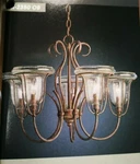 Kichler Olde Brick 5-60W 5-LIGHT Seedy Glass Chandelier K2350 Ob New. Fixed Price $169.95.