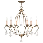 Livex Lighting 6426-48 Chesterfield Chandelier Antique Gold Leaf. Fixed Price $319.97.