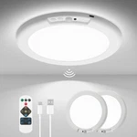 Wowatt 2PCS Battery Operated Ceiling Lights Rechargeable Pack, 3CCT-ROUND. Fixed Price $60.99.