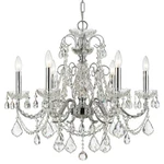 Crystorama Imperial Brass Crystal Chandelier 3226-CH-CL-SAQ. Fixed Price $1609.99.
