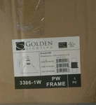 Golden Lighting 3306-1W Pw Frame. Fixed Price $99.99.