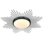 Golden Lighting 9126-FM24 Op Kieran 24"W Led Flush Mount Bowl Black. Fixed Price $250.00.