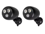 Defiant 120-DEGREE Battery Powered Black Motion Activated Led Flood Light 2-PACK. Fixed Price $19.98.
