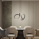 Swirl 30-WATT 1-LIGHT Matte Black Integrated Led Pendant. Fixed Price $71.99.