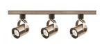 4 Ft. 3-LIGHT Brushed Nickel Halogen Round Back Track Lighting Kit Color/finish. Fixed Price $188.91.