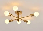 Modern-industrial Style Indoor Chandelier,flush Mount Ceiling Light Pend. Fixed Price $35.00.