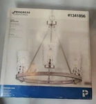 New Progress Lighting P500262-009 Brushed Nickel 3-LIGHT Driftwood. Fixed Price $114.40.