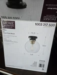 Home Decorators Collection Evelyn 8IN Modern Bronze Flush Ceiling Light. Fixed Price $29.00.