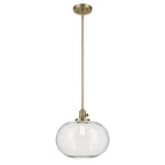 Avery Light PENDANT-14 Inches Tall And 14.5 Wide-natural Brass Finish. Fixed Price $229.97.
