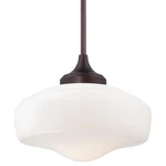 Minka Lavery 2258-576 Light 13.25"H Indoor Schoolhouse Pendant Bronze. Fixed Price $271.20.
