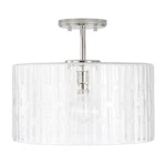 Capital Lighting Fixtures 241311PN Emerson Semi-flush Mount Polished Nickel. Fixed Price $300.00.