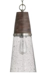 Capital Lighting 340511 Connor 8"W Mini Pendant - Black Wash / Matte Nickel. Fixed Price $218.00.