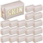 Cunno 20 Pcs Preppy Makeup Bags Pu Leather Cosmetic Pouch With Zipper Waterpr.... Fixed Price $64.97.