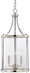 Savoy House 7-1040-3 Nickel Penrose 3-LIGHT 12"W Taper Candle Pendant. Fixed Price $332.80.