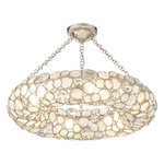 Crystorama Palla 6 Light Semi Flush Mount, Antique Silver 525-SA-CEILING. Fixed Price $1598.00.