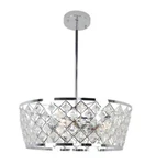 Decor Living Cristina 3-LIGHT Chrome Drum Chandelier With Crystal Cage Shade. Fixed Price $79.99.