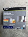 Commercial Electric Deep Baffle Led 4 Round Duobright Recessed Light 1005591778. Fixed Price $6.99.