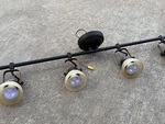 Pro Track 34" Wide Bronze Finish 4-LIGHT Ceiling Or Wall Fixture No Damage. Fixed Price $150.00.