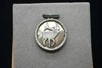 Sterling Silver Beautiful Elk Relief Pendant #FMF859. Fixed Price $43.40.