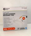 3-PACK Commercial Electric Fits 5" & 6" Led Color Changing Recessed Trim White. Fixed Price $15.90.
