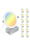 Elaruslux 12 Pack 7 Inch 3CCT Ultra-thin Led Recessed Light With Junction.... Fixed Price $120.00.