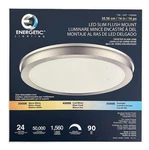 Energetic 14 Slim Led Flush Mount Light Fixture, Brushed Nickel -vg. Fixed Price $27.99.