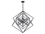 Nwob Visual Comfort Cubist Med. Chandelier, Sign. Coll., Aged Iron, Kw 5021AI-CG. Fixed Price $1195.00.