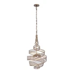 Used Varaluz Lighting 240P03HO Flow Three Medium Pendant-hammered Ore. Fixed Price $849.15.