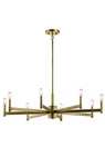 Kichler 43857 Brass Erzo 8-LIGHT 1 Tier Chandelier. Fixed Price $475.00.