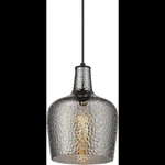 8" Modern Hanging Glass Pendant Light Fixture- H9163GY Smokey Grey Finish Autelo. Fixed Price $39.99.