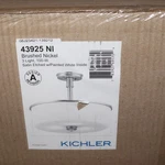 Kichler Joelson 3-LIGHT Convertible Pendant Or Semi Flush Brushed Nickel 17.75". Fixed Price $107.48.