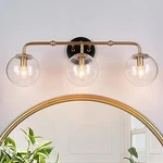 Classy Leaves Black Gold Bathroom Light Fixtures - And. Fixed Price $82.80.