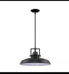 Hampton Bay Wilhelm 16 IN.1-LIGHT Black Industrial Farmhouse Kitchen Pendant New. Fixed Price $41.99.