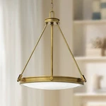 Hinkley Collier 21 1/2" Wide Heritage Brass 4-LIGHT Pendant. Fixed Price $749.00.