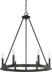 Capital Lighting Pearson Chandelier, Black Iron 4916BI-000. Fixed Price $98.95.