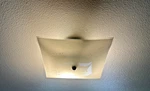 11 Square Flush Mount Light Fixture Etched Glass Hardware Included. Fixed Price $49.65.