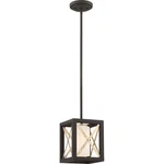 Nuvo Lighting Boxer Mini Pendant Matte Black/antique Silver 60-6135. Fixed Price $109.98.