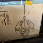 Westinghouse Stella Mira 3-LIGHT Brushed Nickel Pendant 63419. Fixed Price $54.00.