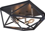 Vaxcel Lighting C0205 Hailey 3 15"W Flush Mount Ceiling - Black Graphite /. Fixed Price $89.99.