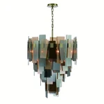 Bronze 19 Light Chandelier From The Cocolina Collection. Fixed Price $4960.00.