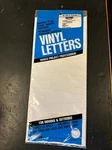 Duro Permanent Adhesive Vinyl Letters 6" 94/PKG-WHITE D3220-WHITE Free Shipping. Fixed Price $18.99.