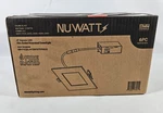 6X Nuwatt 4 Inch Recessed Lights 5CCT Led 2700K-5000K Dimmable Hour Fire Rated. Fixed Price $77.49.
