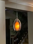 Fire Pendant Clear/amber/nickel Tech Lighting Compatible New -almost Gone. Fixed Price $169.00.
