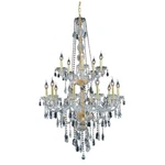 Elegant Verona Light 33" Royal Cut Chandelier, Gold/clear 7915G33G-RC. Fixed Price $1318.00.