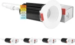 Luxrite 2" Led Recessed Lighting J-box 15W Cct 1000 Lumens Dimmable 4 Pack. Fixed Price $179.95.