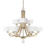 Used Capital Lighting Hutton 9-LIGHT Chandelier Winter Gold Model #4269WG-552. Fixed Price $522.46.