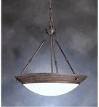 Extra Large Kichler Lighting 32" Family Space Pendant W/satin Etched White Glass. Fixed Price $1188.00.