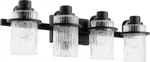 Quorum International 527-4 Lazo Light 28"W Vanity Black. Fixed Price $288.00.