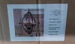 Tzoe Orb 6-LIGHT Chandelier,rustic Vintage Metal Chandelier,black Brushed Gold. Fixed Price $49.99.
